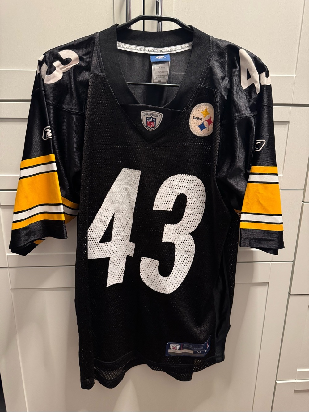 Pittsburgh Steelers #43 Black Football Jersey